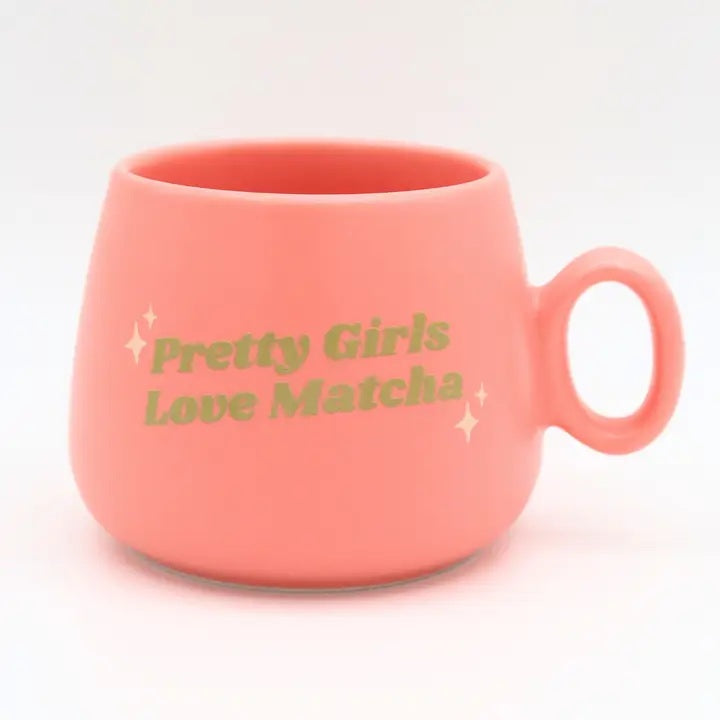 Pretty Girls Love Matcha Pink Cappuccino Mug