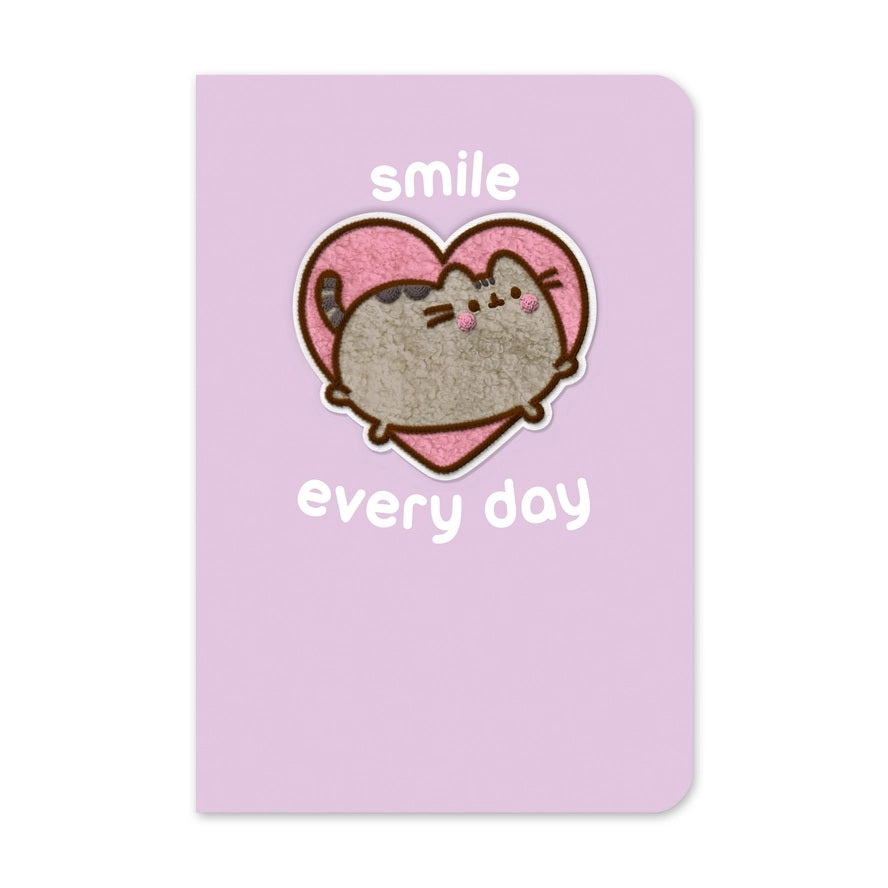 Pusheen Smile Everyday Casebound Notebook With Patch