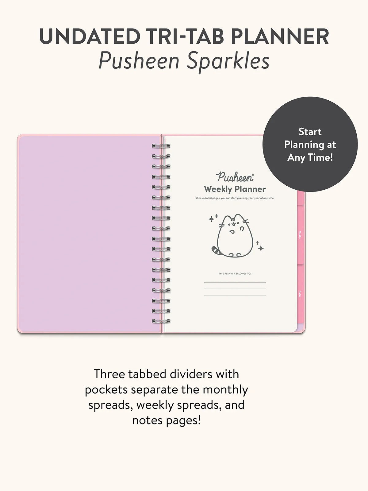 Pusheen Sparkles Undated Weekly Planner