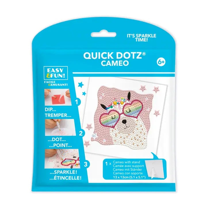 Quick Dotz Cameo Llama Rainbow