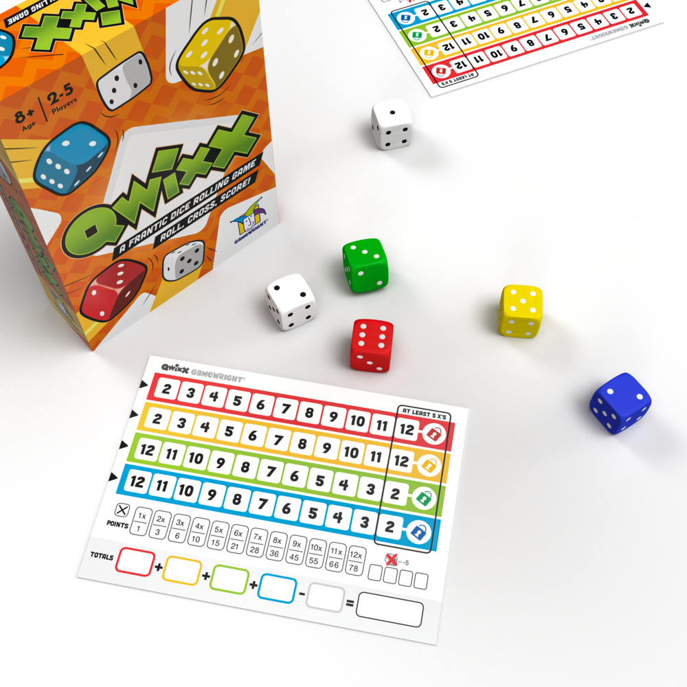 Quixx Dice Rolling Game