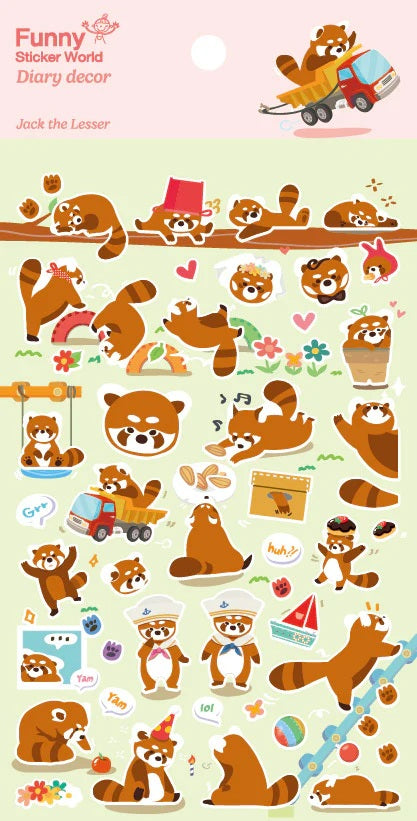 Red Panda Stickers Funny Sticker World
