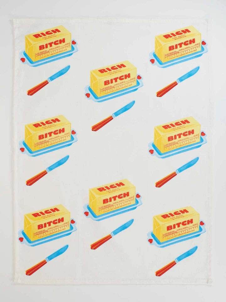 Rich Bitch Dish Towel