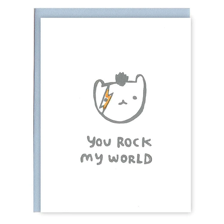 Card You Rock My World Star Child David Bowie