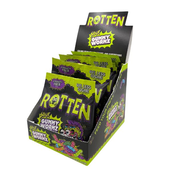 Rotten Gummy Wormz Sour 1.8 oz