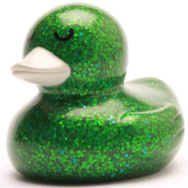 Rubber Ducky Glitter Green