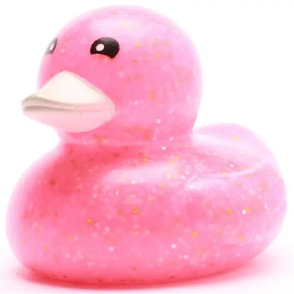 Rubber Ducky Glitter Pink