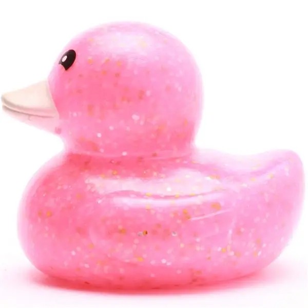 Rubber Ducky Glitter Pink