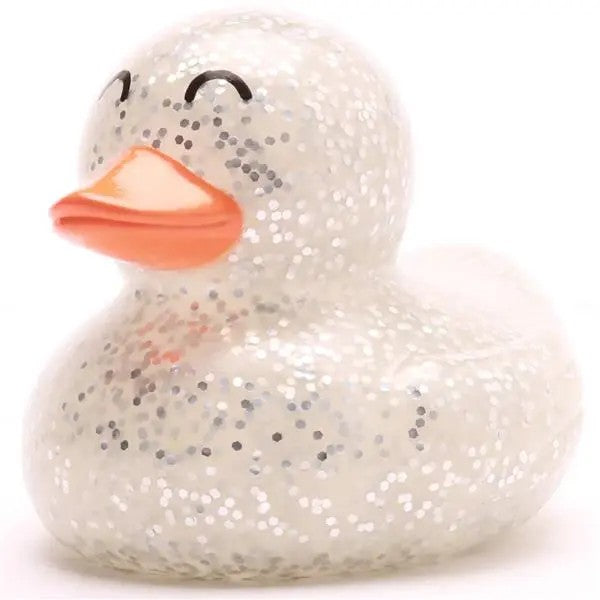 Rubber Ducky Glitter Silver