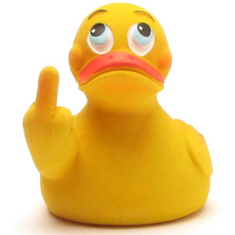 Rubber Ducky Stinkefinger Middle Finger