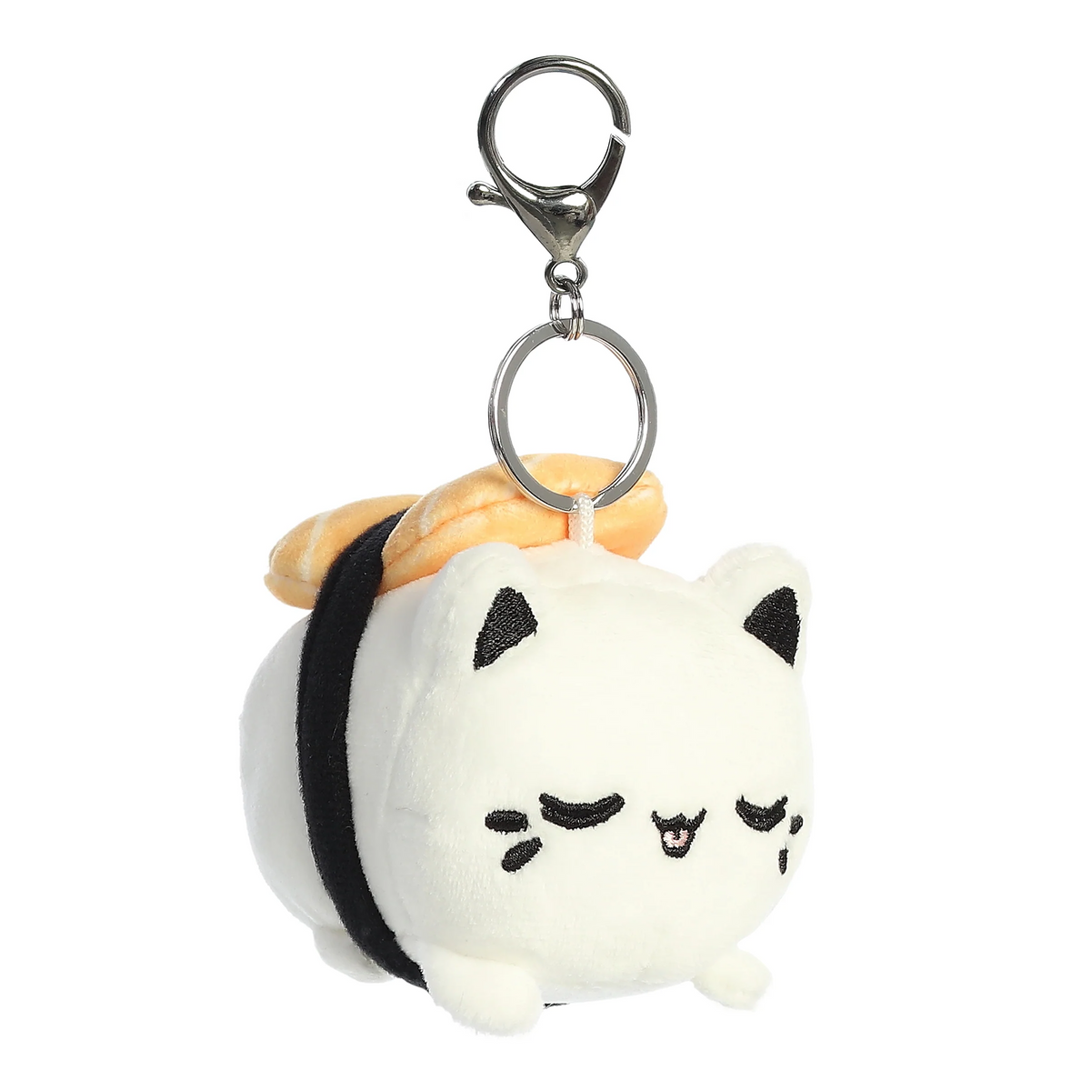 Salmon Sushi Meowchi Plush Keychain 3.5" Tasty Peach