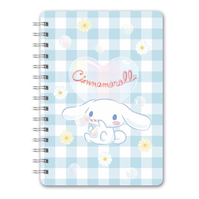 Cinnamoroll Sweet Daisies Spiral Notebook With Sticker Sheet