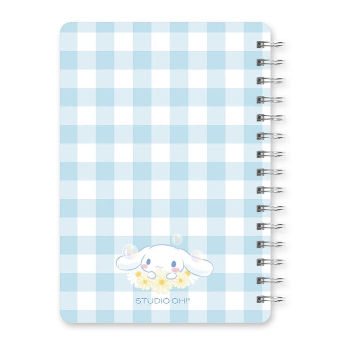 Cinnamoroll Sweet Daisies Spiral Notebook With Sticker Sheet