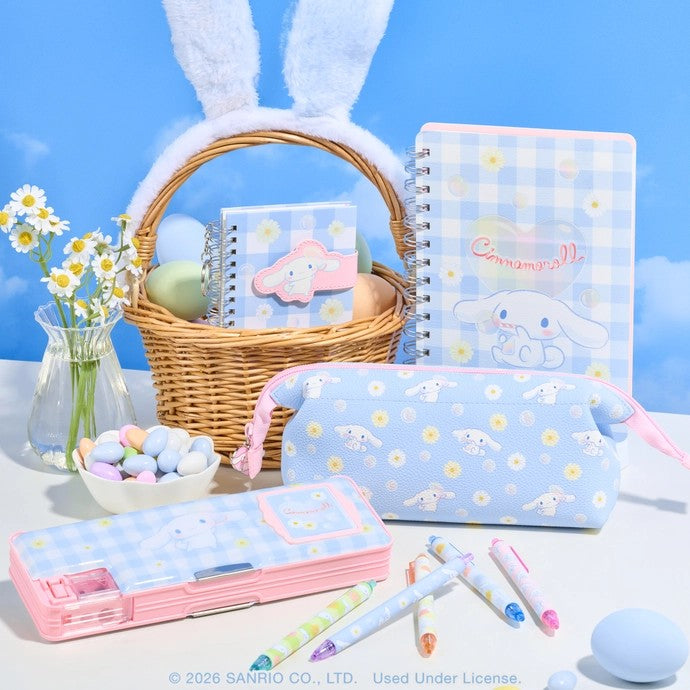 Cinnamoroll Sweet Daisies Spiral Notebook With Sticker Sheet