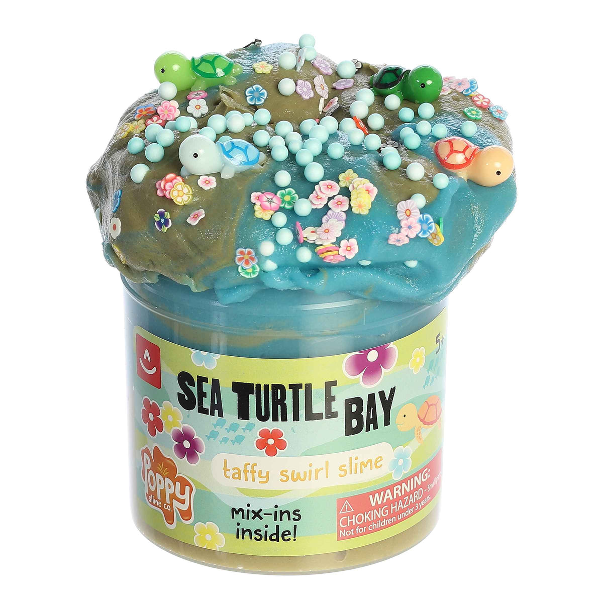 Sea Turtle Bay Taffy Swirl Slime