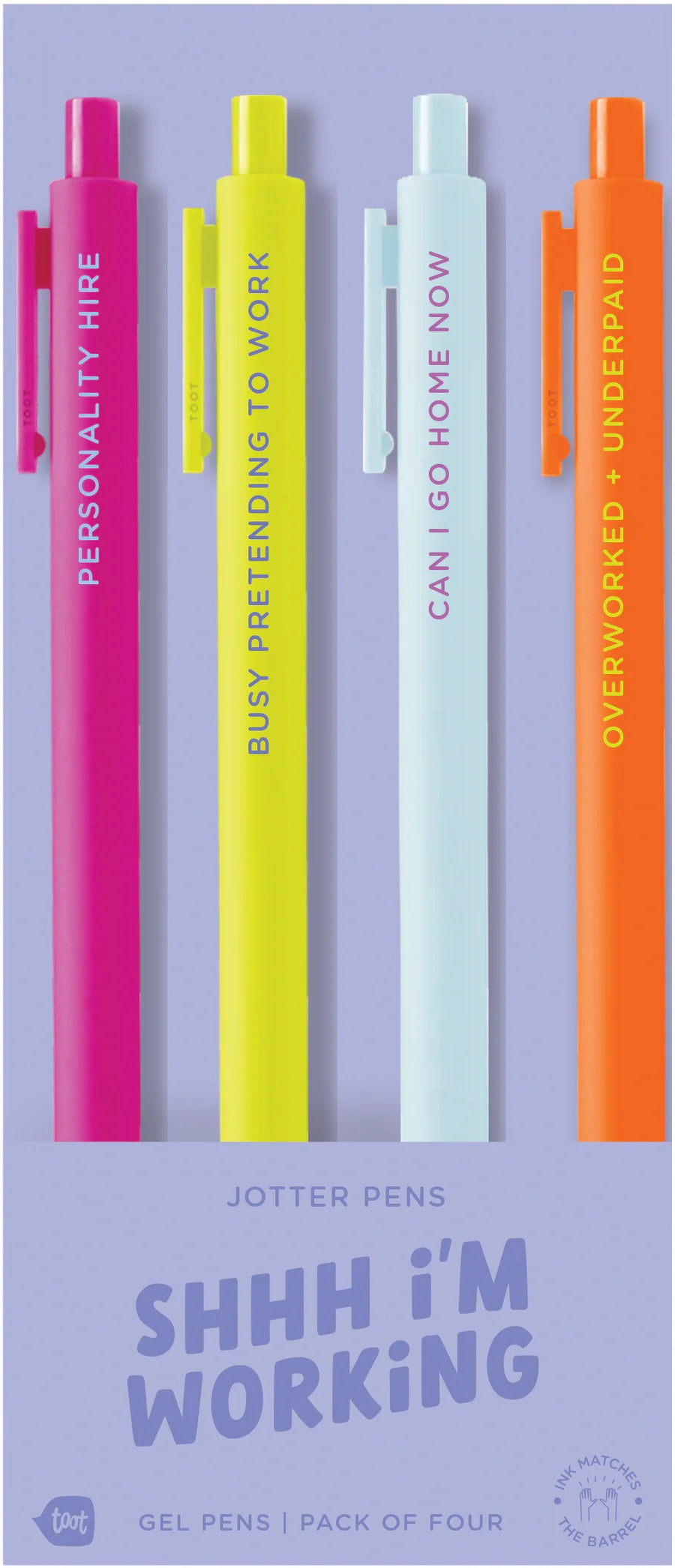 Shhh I'm Working Pen Set