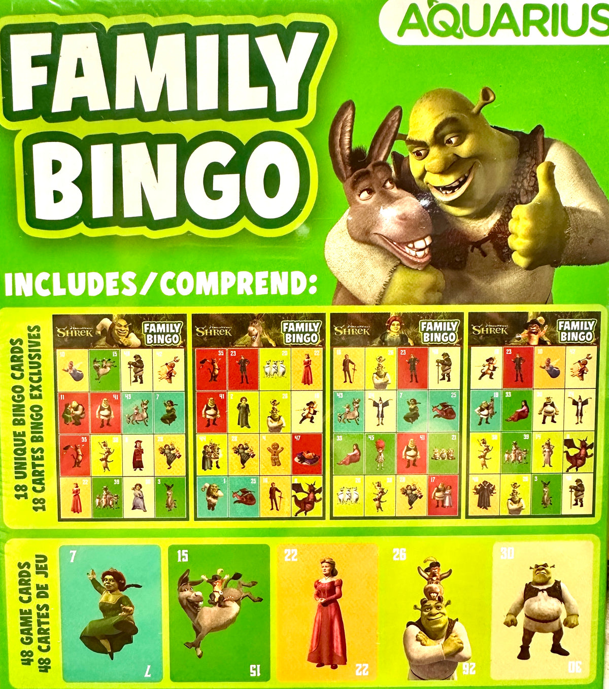 Shrek Family Bingo