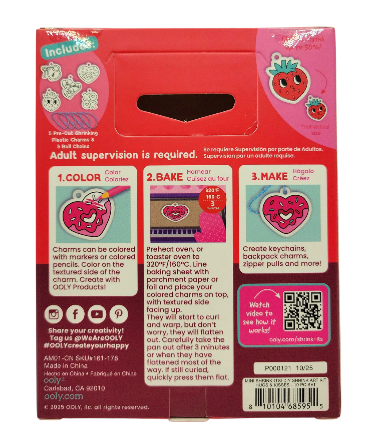 Shrink-Its Hugs And Kisses DIY Shrink Art Kit