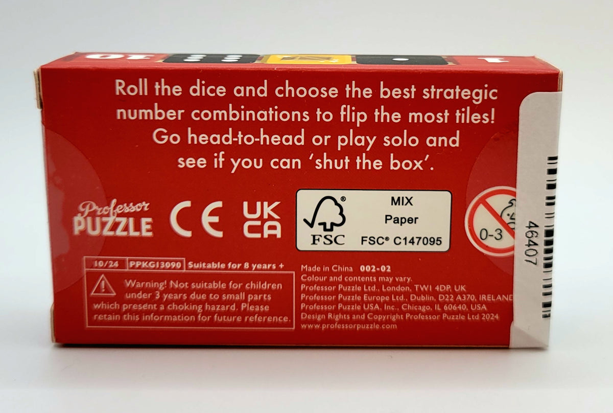Shut The Box Mini Dice Game