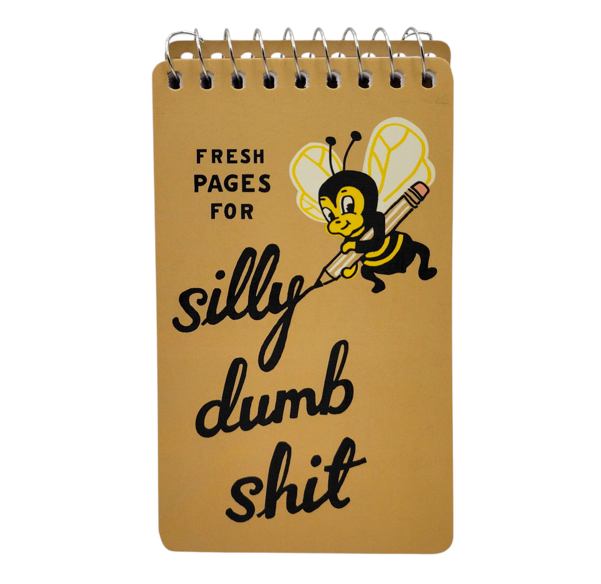 Silly Dumb Shit 3x5 Spiral Notebook
