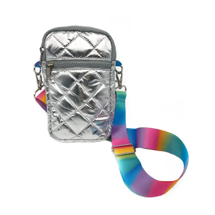 Silver Puffer Bag