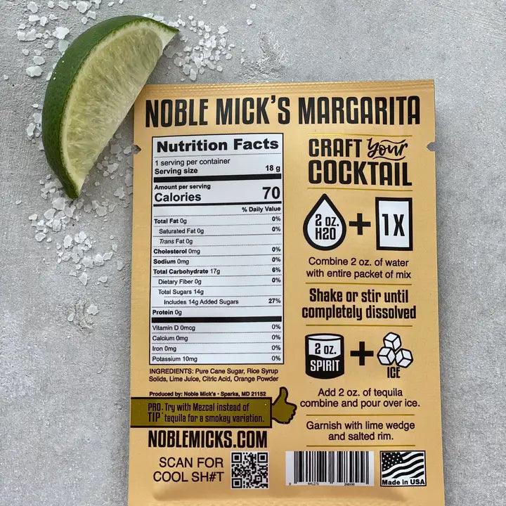 Single Serve Margarita Mix