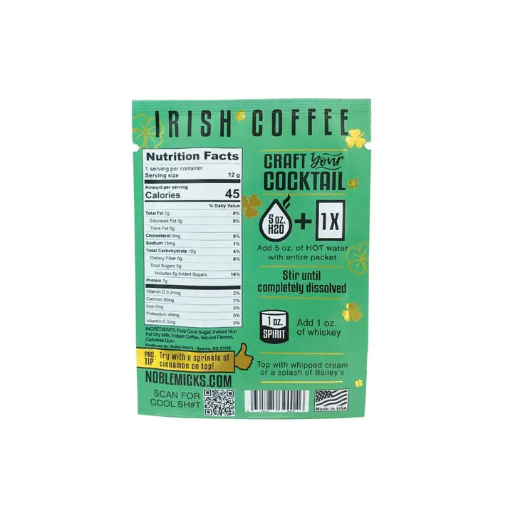 Single Serve Irish Coffee Mix