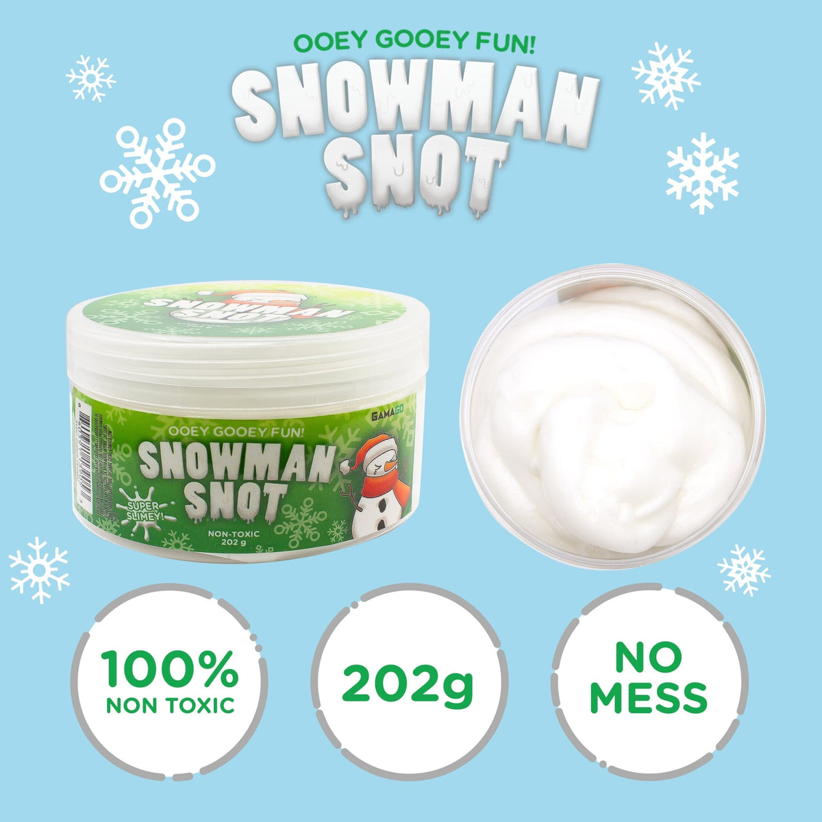 Snowman Snot Slime Goo