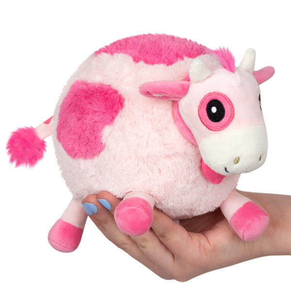 Strawberry Cow Plush Snugglemi Snackers 6"