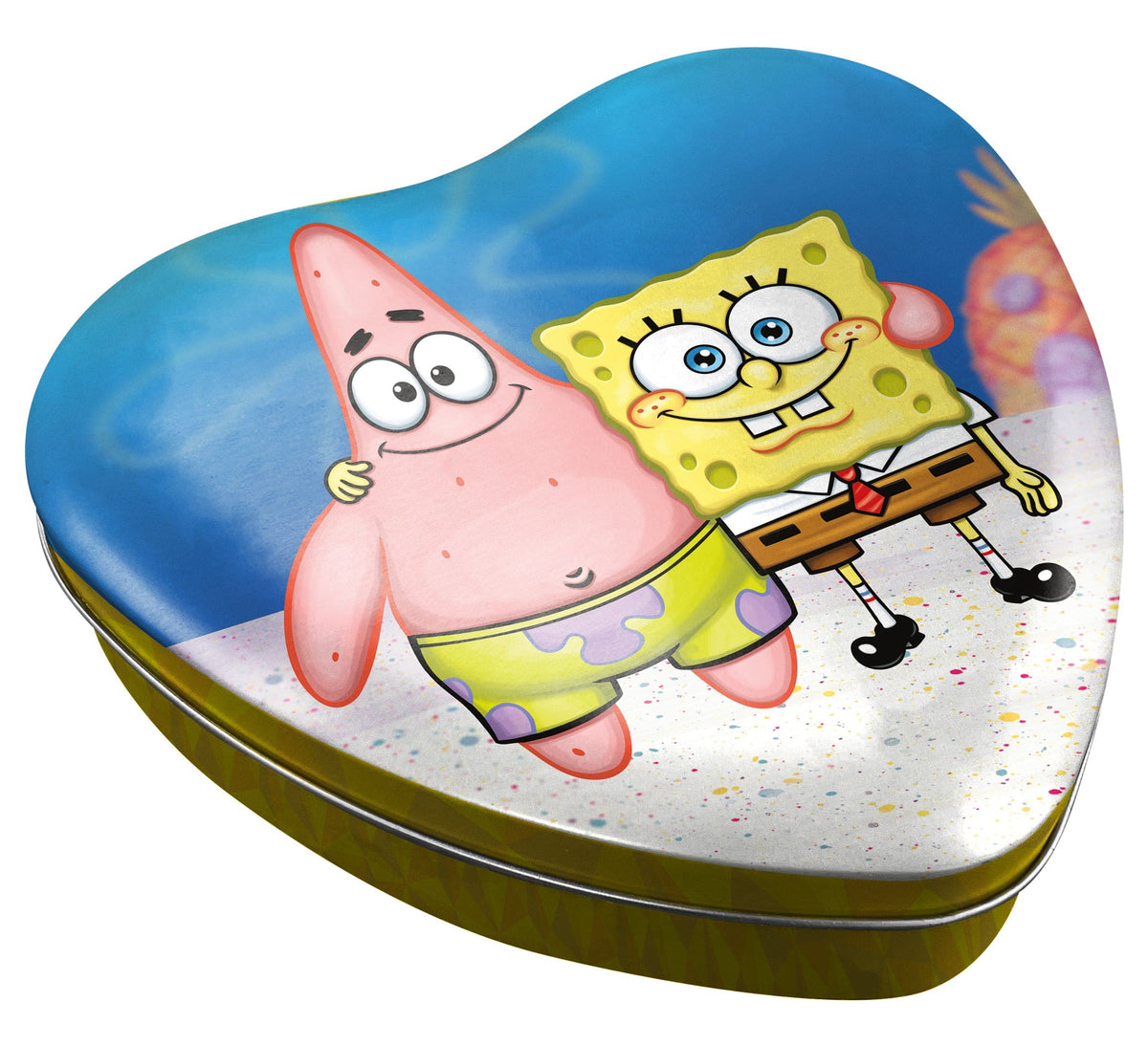 SpongeBob SquarePants And Patrick Puzzle In Heart Shaped Tin 300 pc