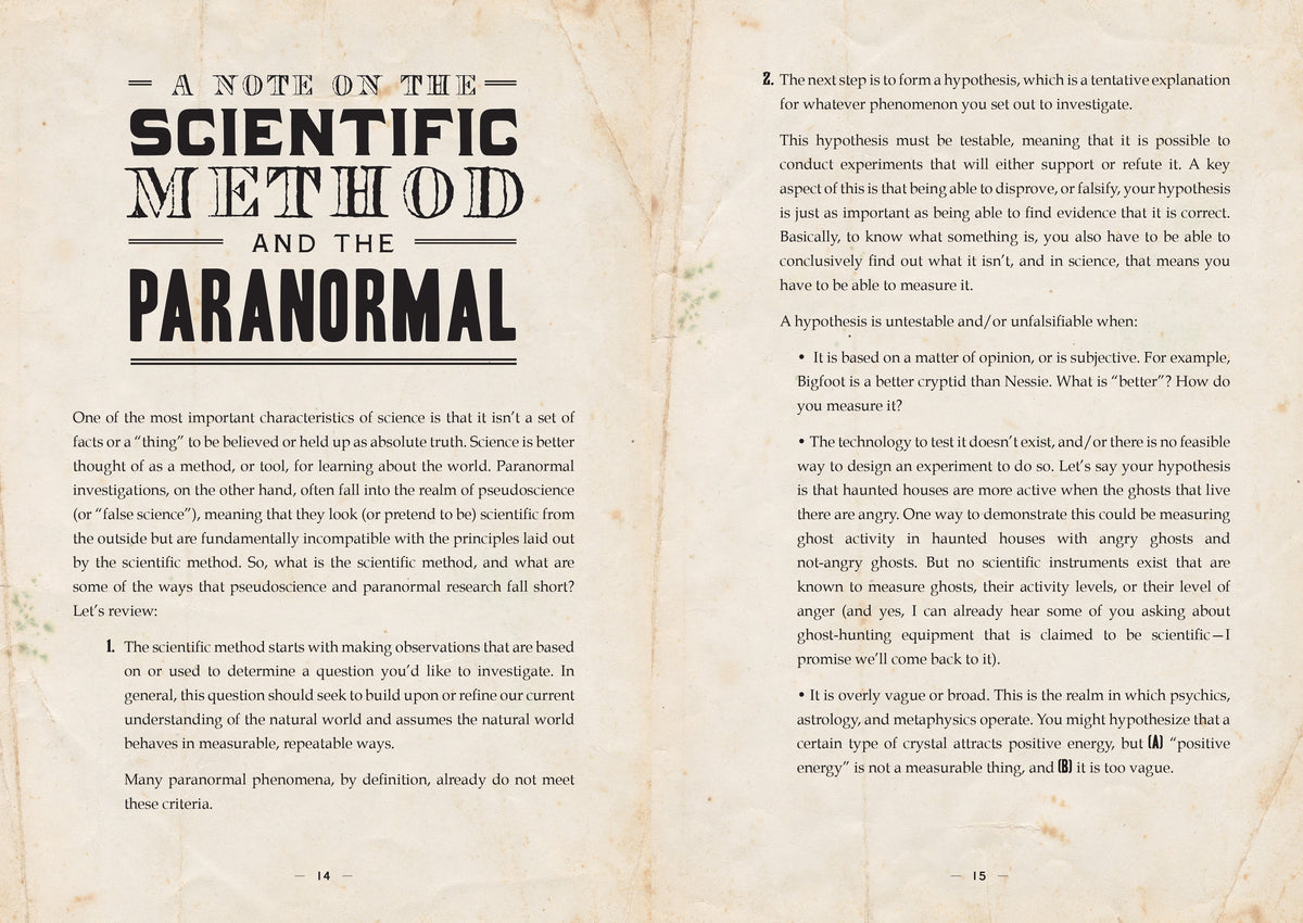 Spooky Science Book