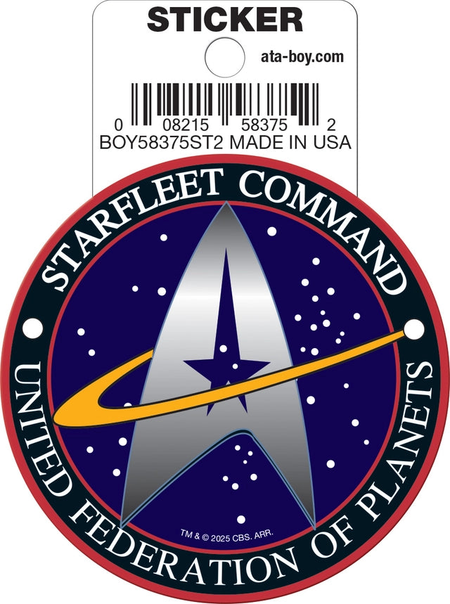 Star Trek Starfleet Command Emblem Die Cut Sticker
