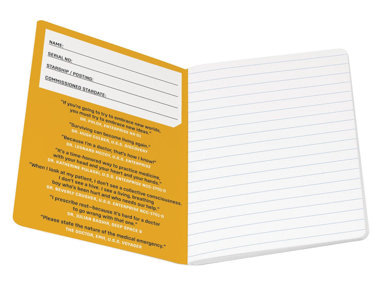 Starfleet Medical Pocket Notebook Star Trek