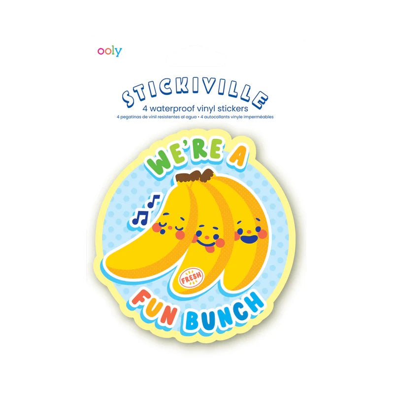 Stickiville Fruit Friends Die-Cut Vinyl Stickers