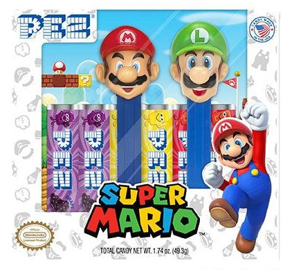 Super Mario And Luigi PEZ Set