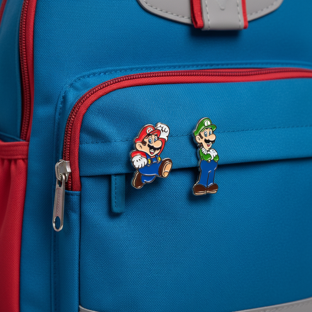 Super Mario Enamel Pin Set