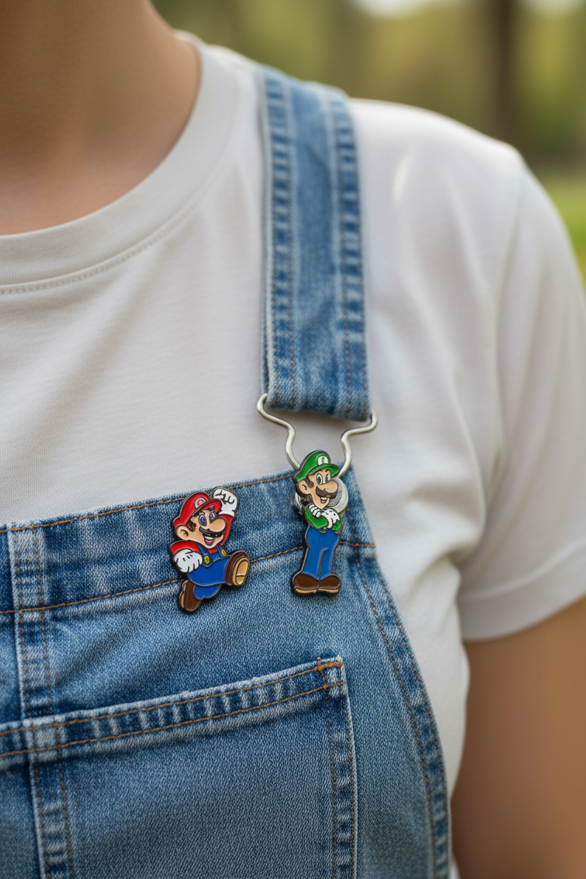Super Mario Enamel Pin Set