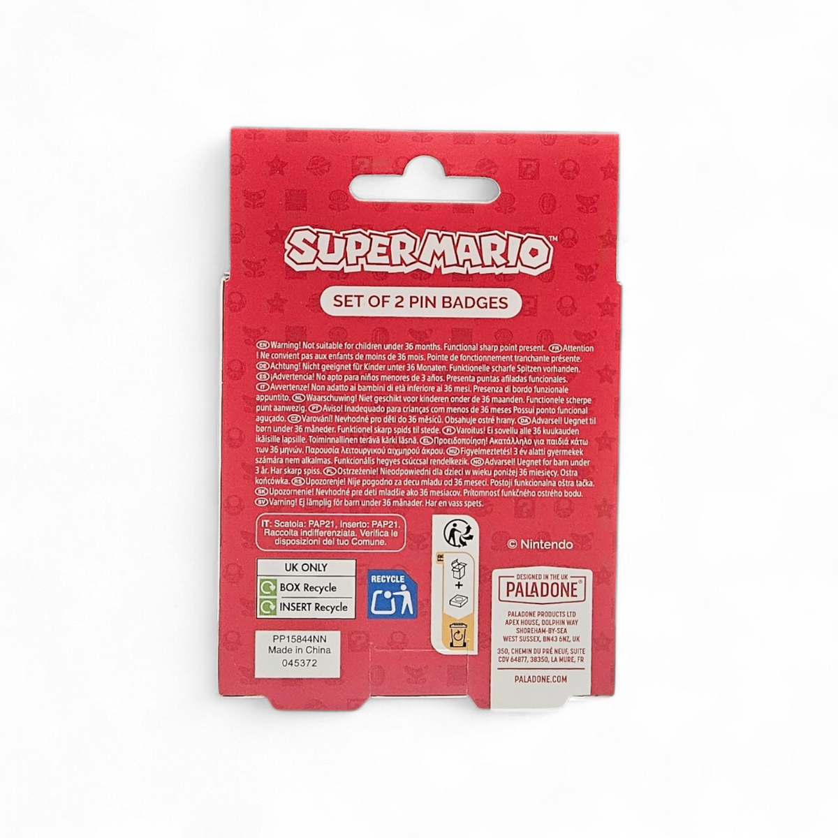 Super Mario Enamel Pin Set