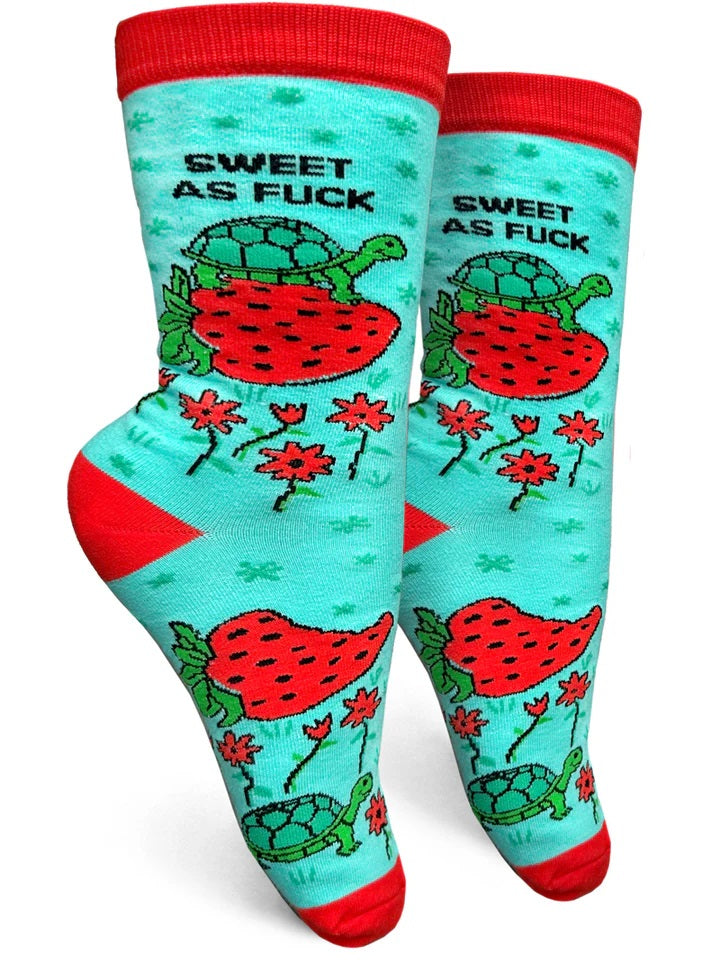 Sweet As Fuck Turtle Women's Socks