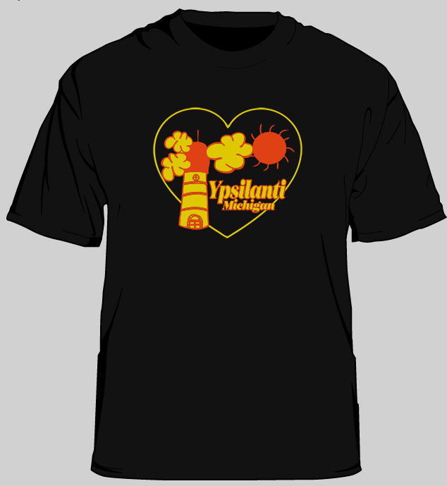 Ypsilanti Cartoon Men's T-Shirt
