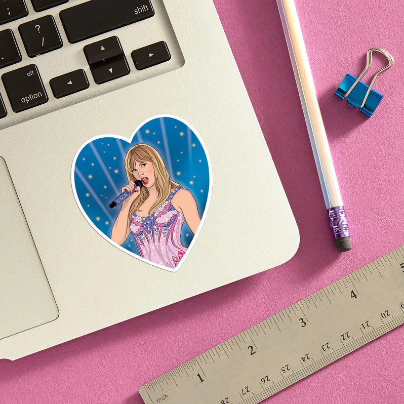 Taylor Swift Greatest Era Heart Die Cut Sticker