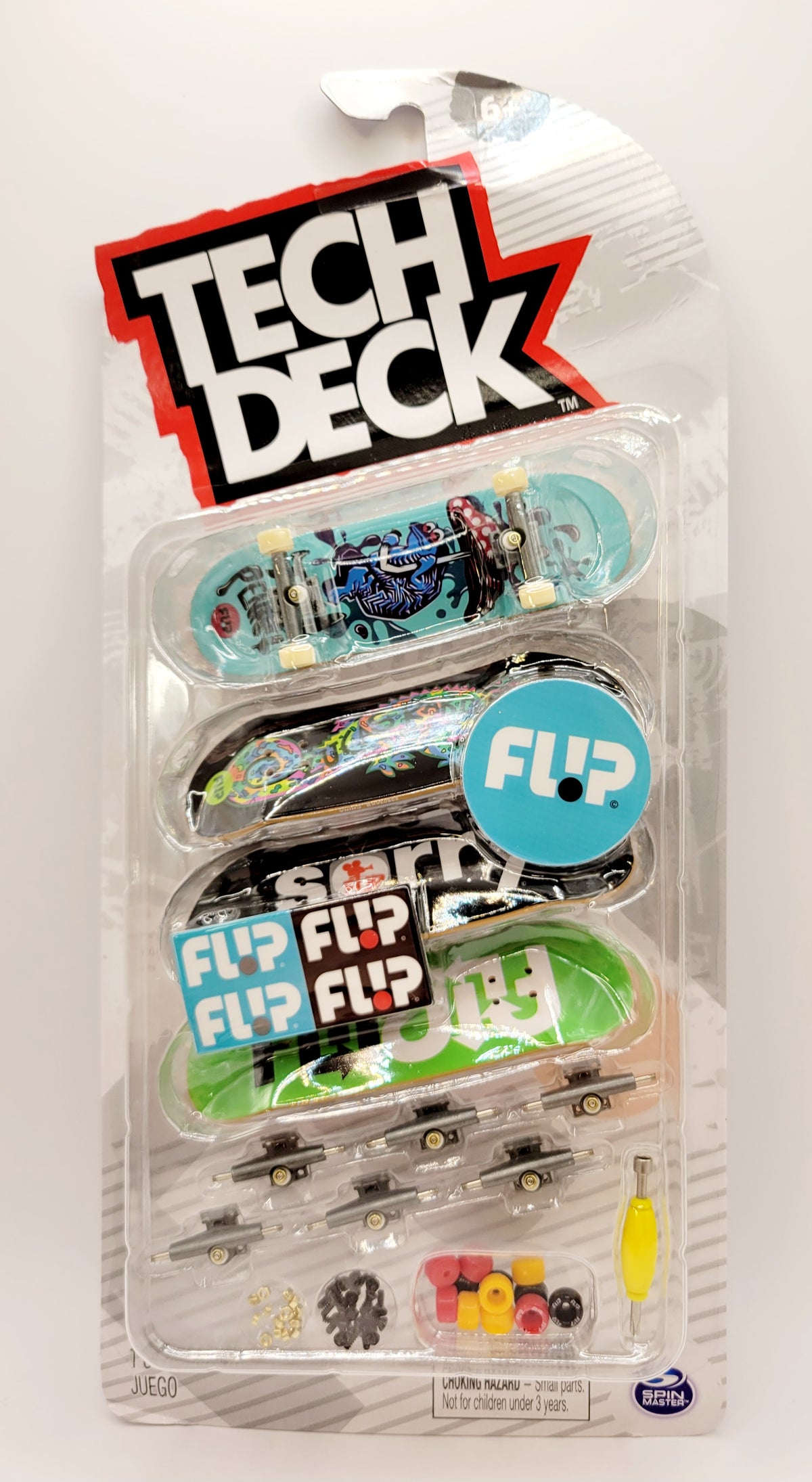 Tech Deck 4 Pack Assorted Skateboard Old Series