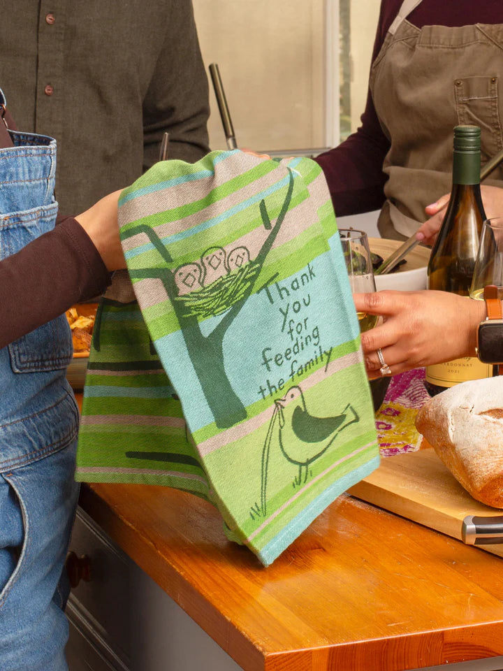 Thank You Feeding The Family Dish Towel