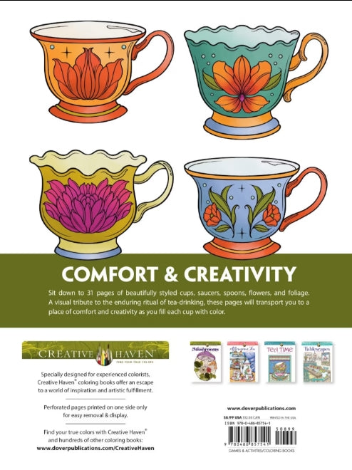 Art Of Tea Coloring Book