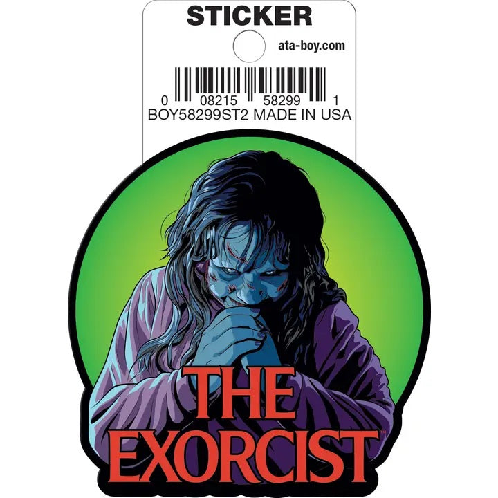 Exorcist Green Circle Die Cut Sticker