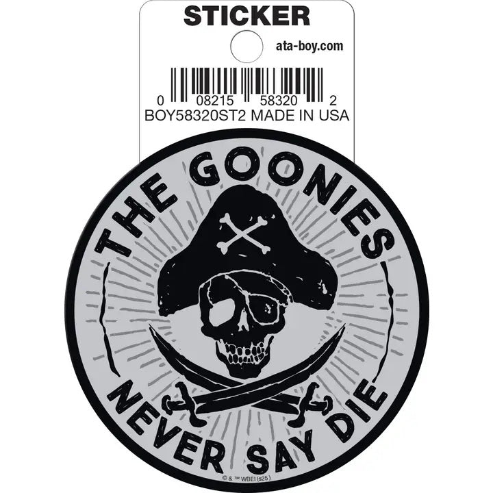 Goonies Never Say Die Die Cut Sticker