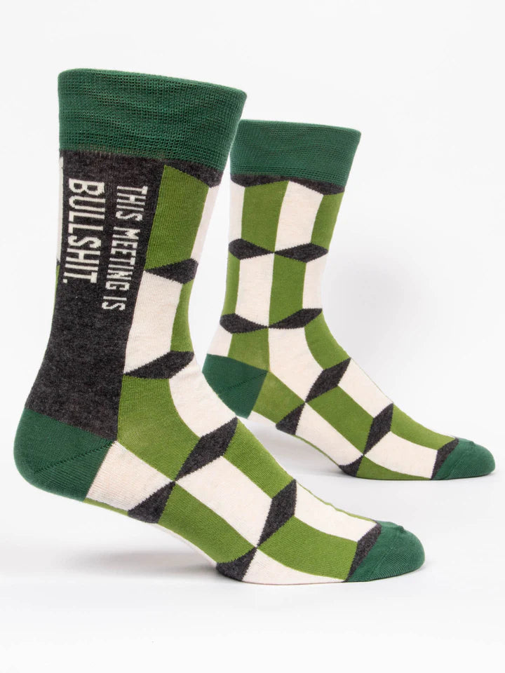 This Meeting Is Bullshit Men's Socks