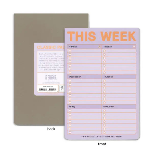This Week Pad Pastel