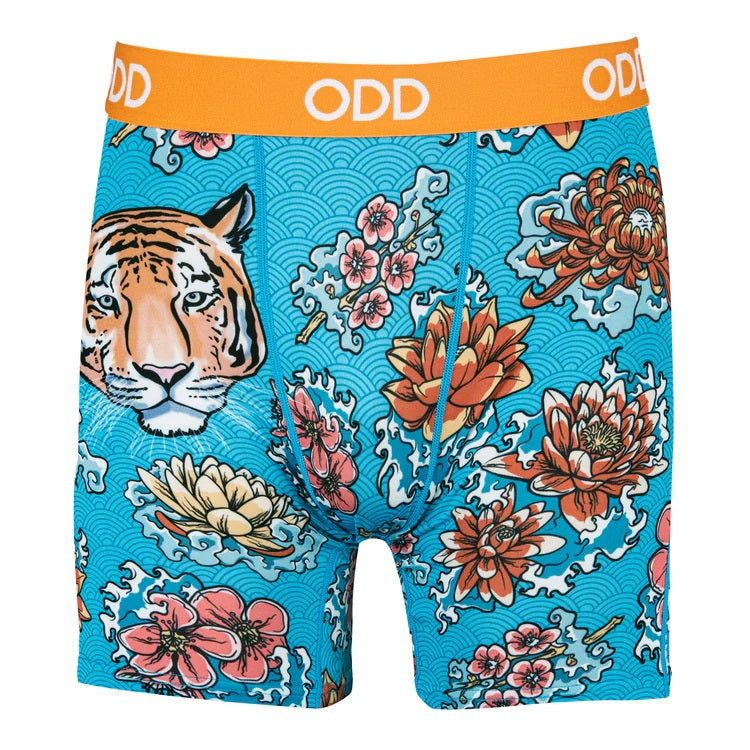 Tiger Flower Boxer Briefs XXL