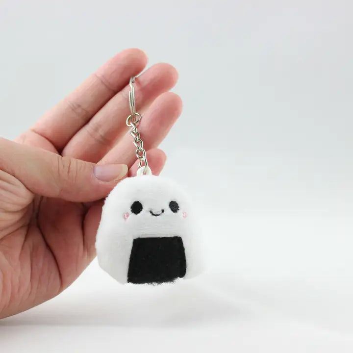 Tiny Onigiri Rice Ball Plush Keychain